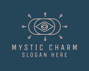 Mystical Fortune Teller Eye logo design