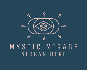 Mystical Fortune Teller Eye logo design