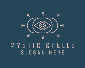 Mystical Fortune Teller Eye logo design