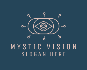 Mystical Fortune Teller Eye logo design