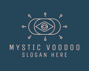 Mystical Fortune Teller Eye logo design