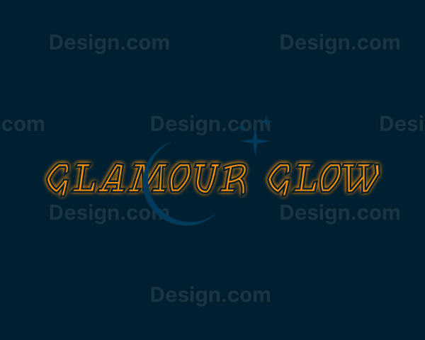 Neon Moonlight Glow Logo