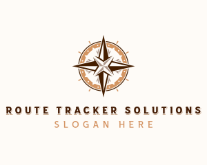 GPS Tracking Compass  logo design