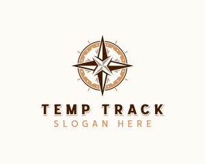 GPS Tracking Compass  logo design