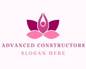 Wellness Lotus Spa logo design