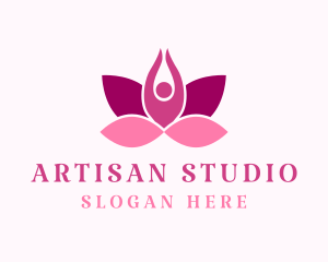 Wellness Lotus Spa logo design