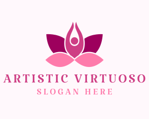 Wellness Lotus Spa logo design