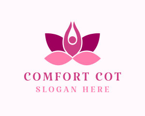 Wellness Lotus Spa logo design