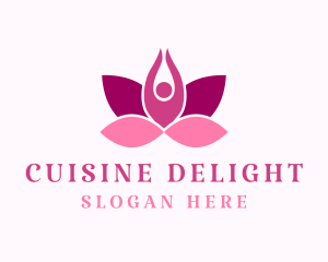 Wellness Lotus Spa logo design