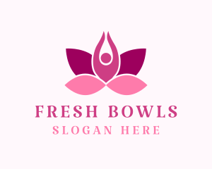 Wellness Lotus Spa logo design