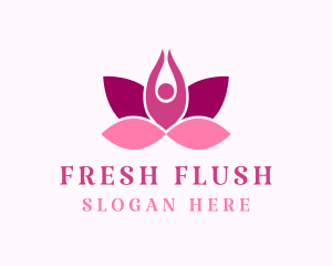 Wellness Lotus Spa logo design