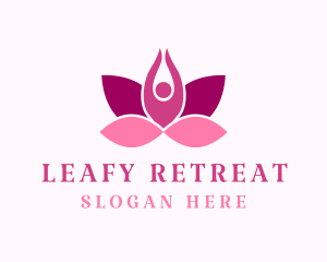 Wellness Lotus Spa logo design