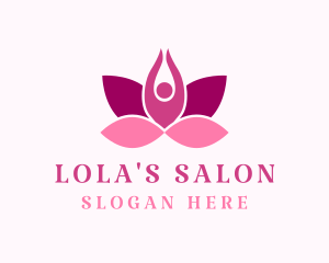 Wellness Lotus Spa logo design