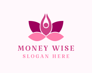 Wellness Lotus Spa logo design