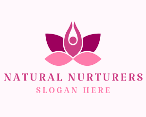 Wellness Lotus Spa logo design