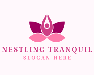 Wellness Lotus Spa logo design