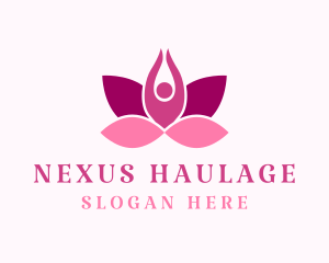 Wellness Lotus Spa logo design