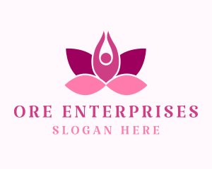 Wellness Lotus Spa logo design