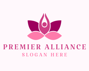 Wellness Lotus Spa logo design