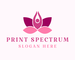 Wellness Lotus Spa logo design