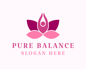 Wellness Lotus Spa logo design