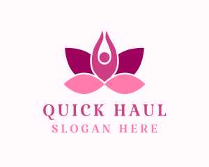 Wellness Lotus Spa logo design