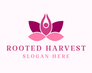 Wellness Lotus Spa logo design