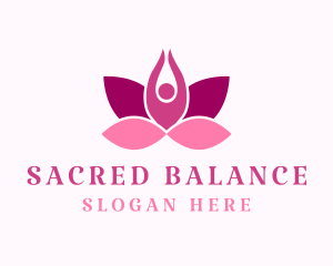 Wellness Lotus Spa logo design