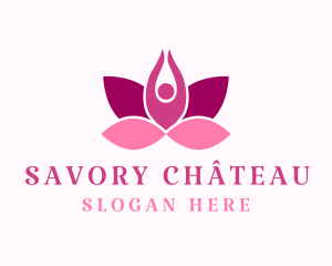 Wellness Lotus Spa logo design