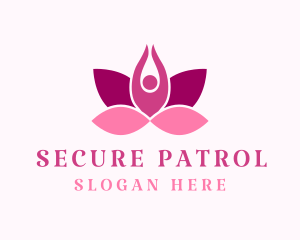 Wellness Lotus Spa logo design