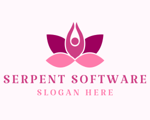 Wellness Lotus Spa logo design