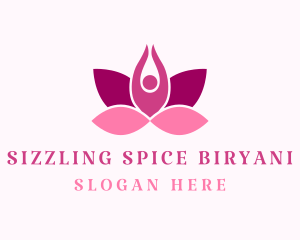 Wellness Lotus Spa logo design