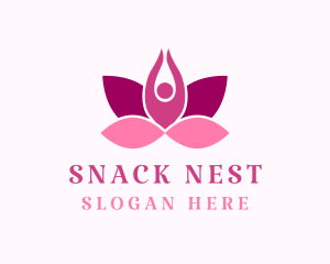 Wellness Lotus Spa logo design