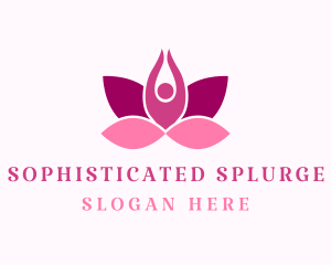 Wellness Lotus Spa logo design