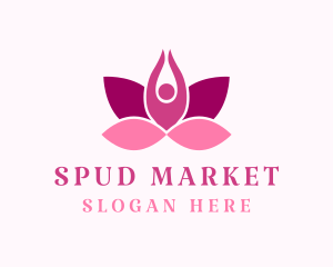 Wellness Lotus Spa logo design