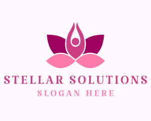 Wellness Lotus Spa logo design