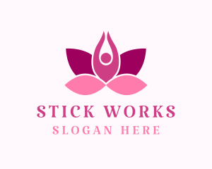 Wellness Lotus Spa logo design