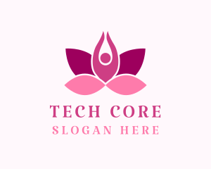 Wellness Lotus Spa logo design