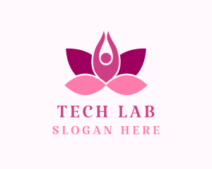 Wellness Lotus Spa logo design