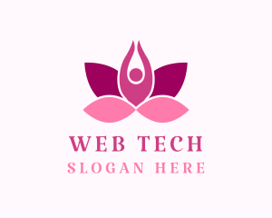 Wellness Lotus Spa logo design