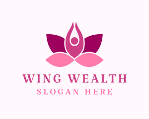 Wellness Lotus Spa logo design