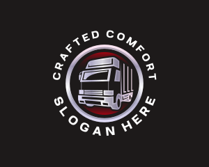 Truck Freight Delivery logo design