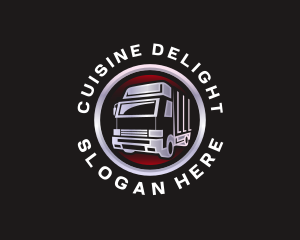 Truck Freight Delivery logo design