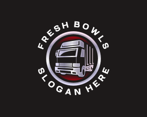 Truck Freight Delivery logo design