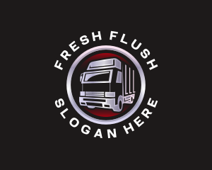 Truck Freight Delivery logo design