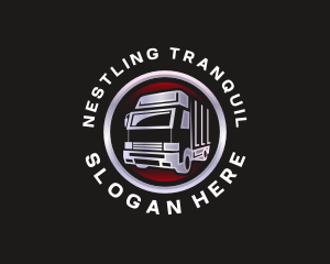 Truck Freight Delivery logo design