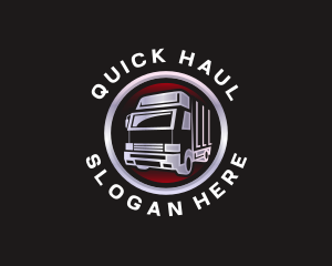 Truck Freight Delivery logo design