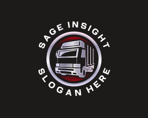 Truck Freight Delivery logo design