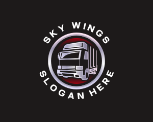 Truck Freight Delivery logo design