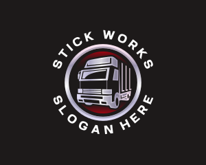 Truck Freight Delivery logo design